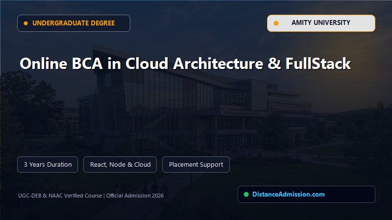 Online BCA in Cloud Architecture & Full Stack