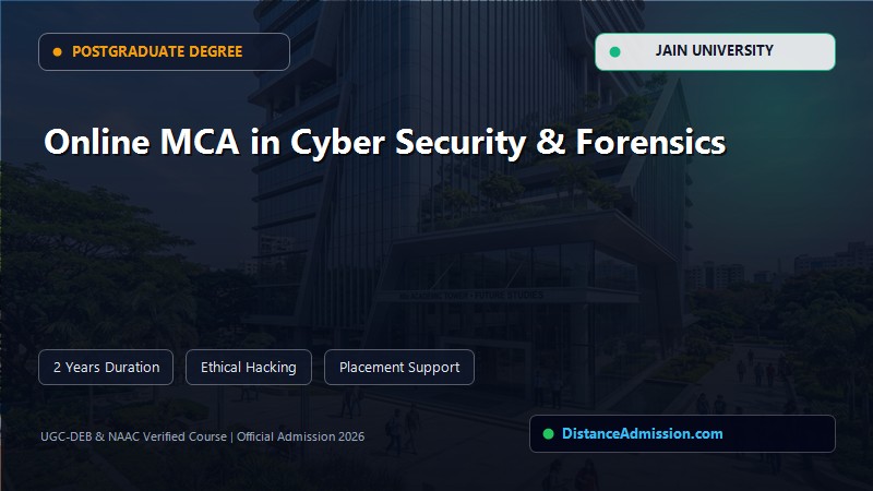 Online MCA in Cyber Security & Forensics