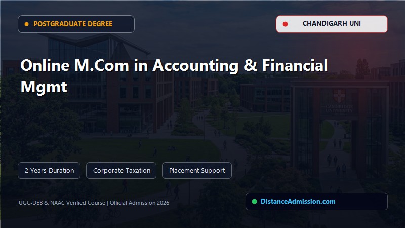 Online M.Com in Accounting & Financial Management