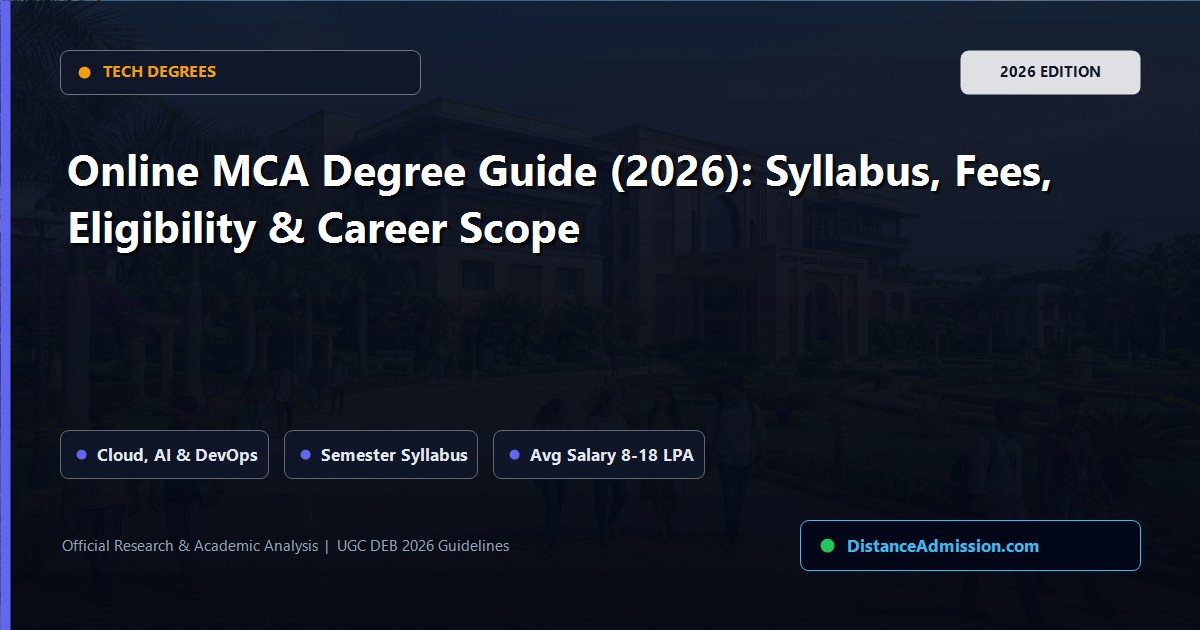 Online MCA Degree Guide 2026 Syllabus and Careers