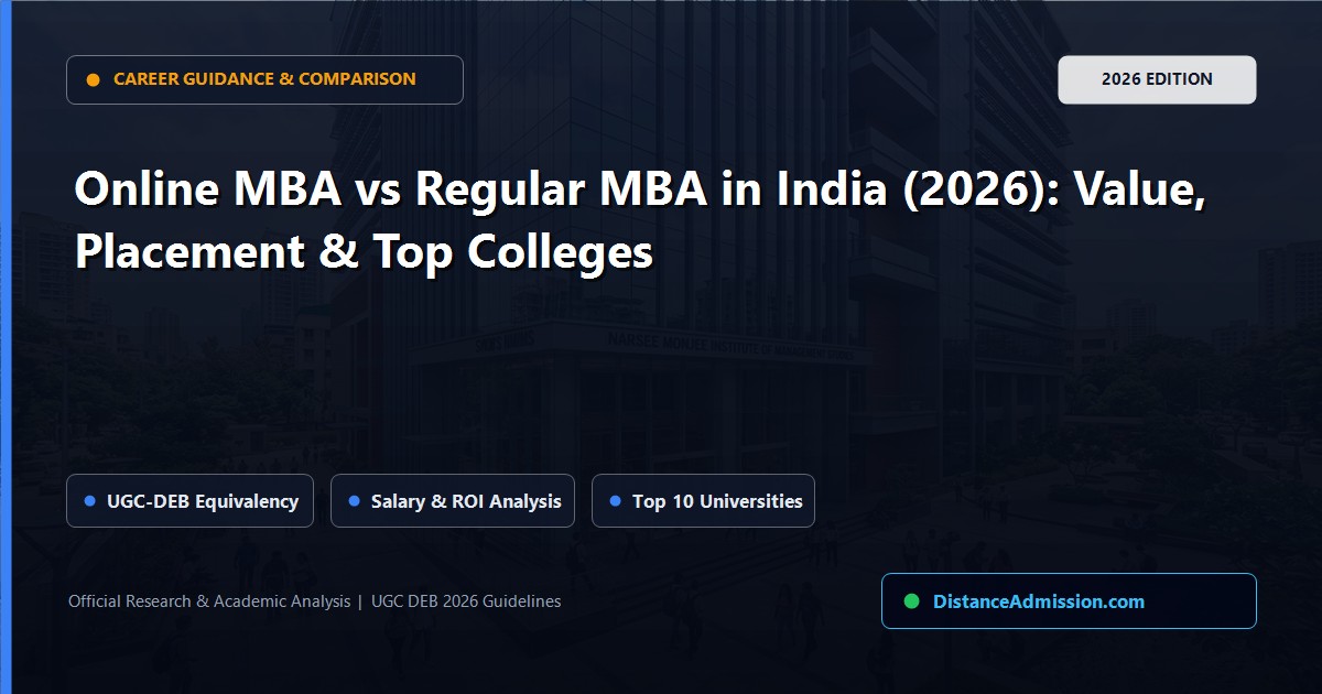 Online MBA vs Regular MBA 2026 Comparison Matrix